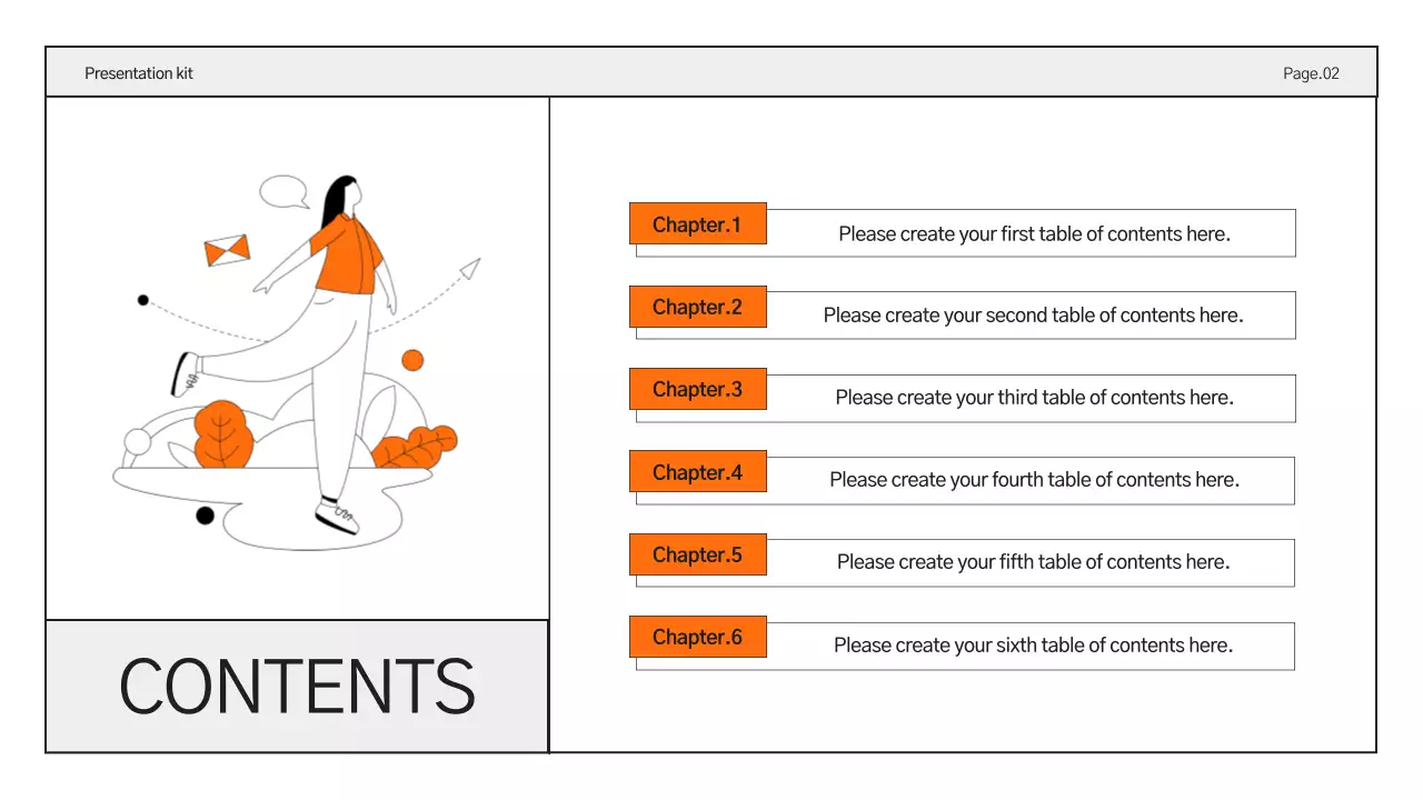 Orange Clean Business Presentation