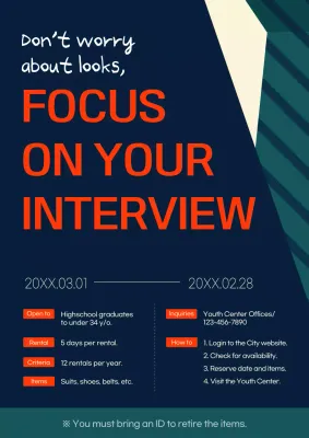 Navy Modern Interview Guide Poster
