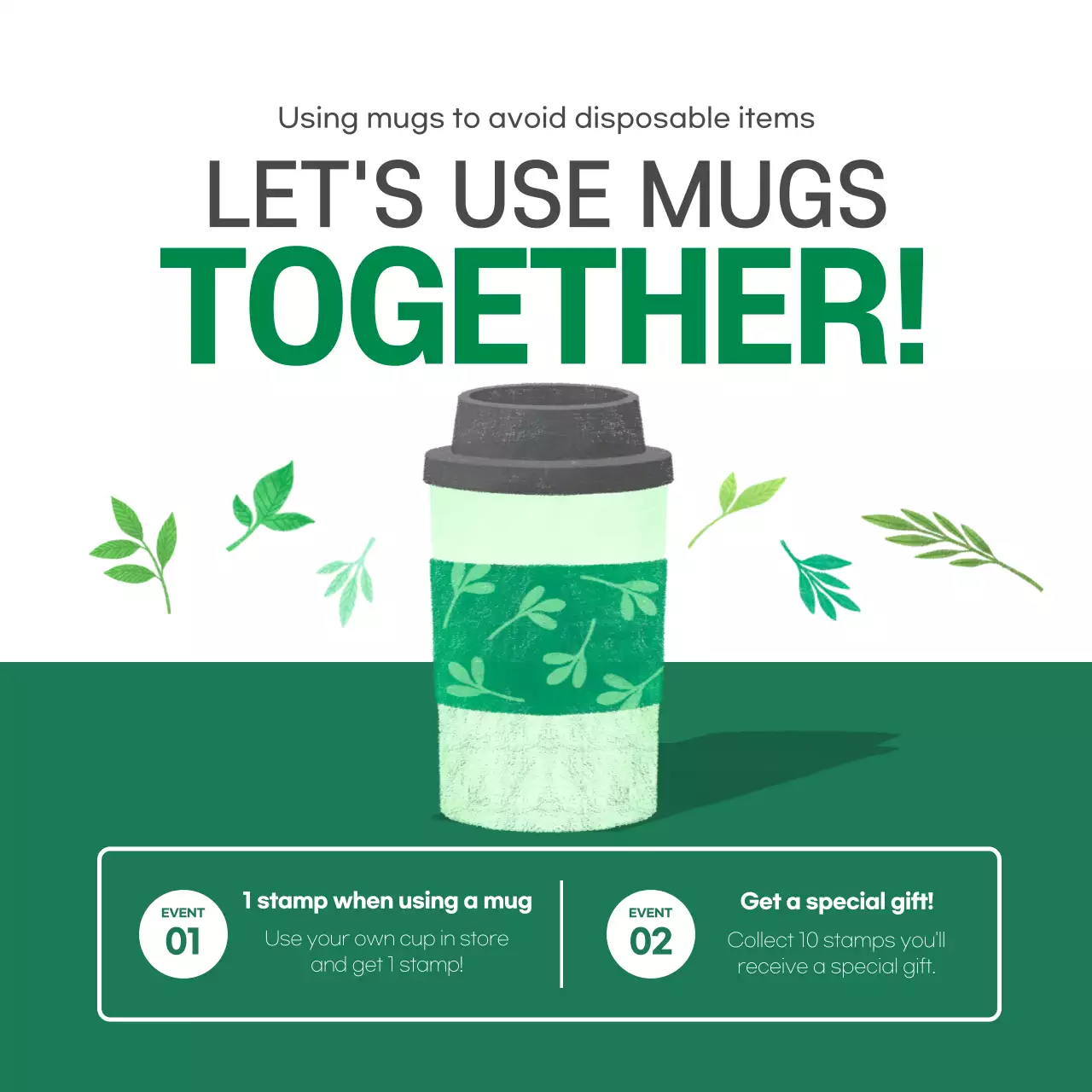 Green Modern Eco Promotion Social Media Post