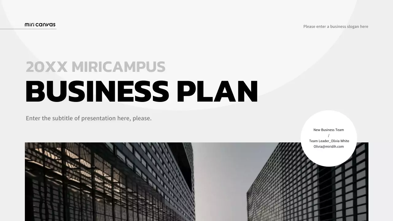 Business plan for businesses with gray tones