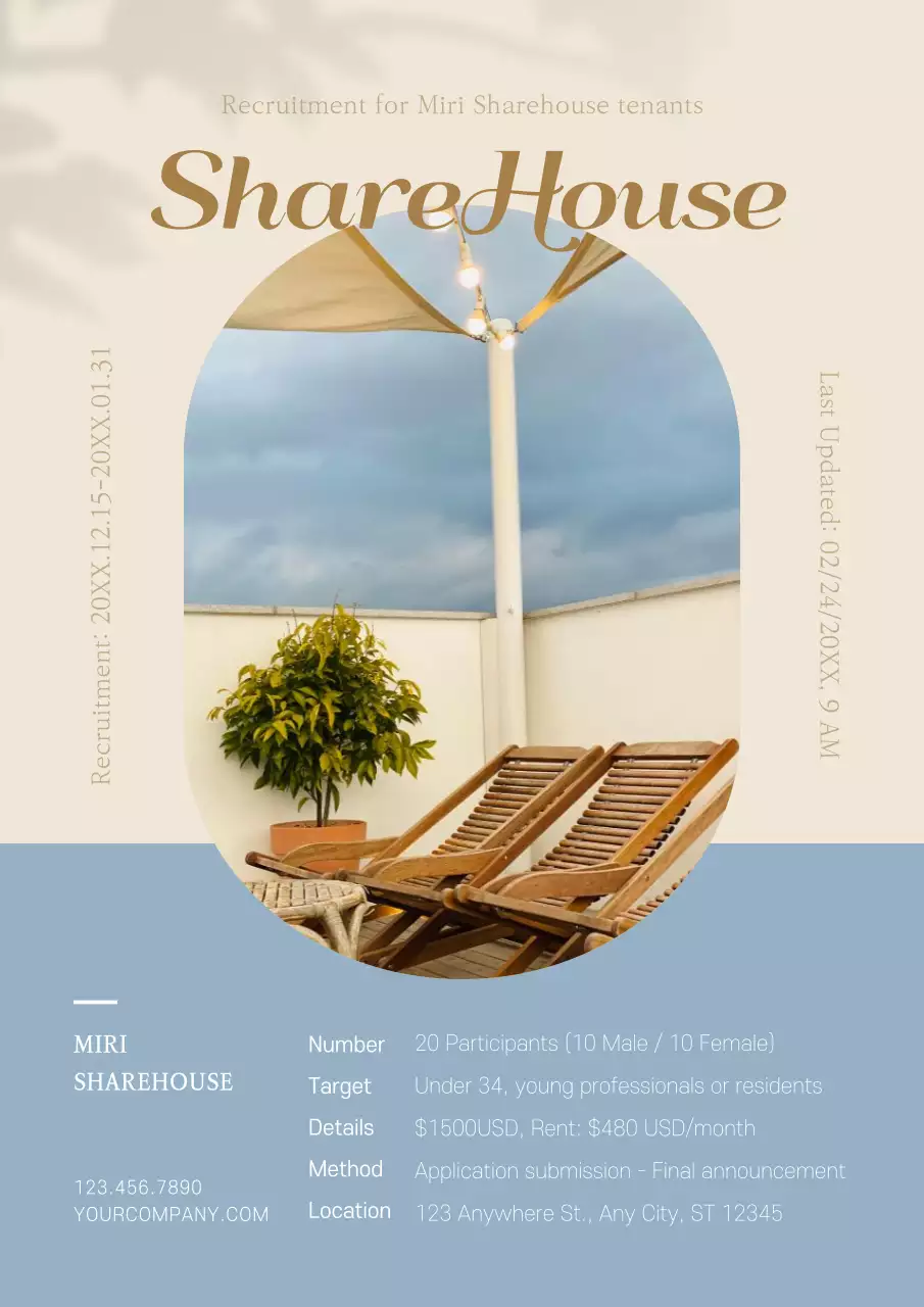 Beige Modern Housing Recruitment Poster