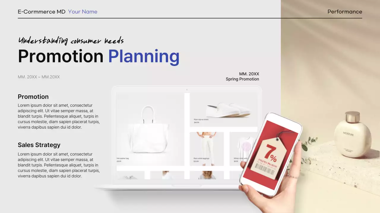 Blue Modern Ecommerce Portfolio Presentation
