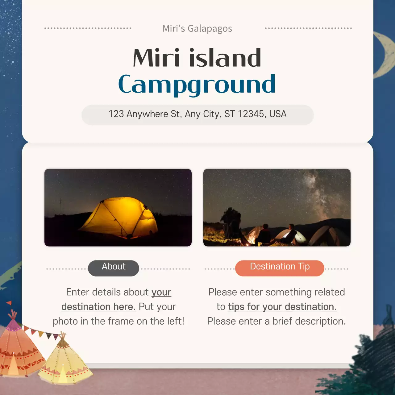 Blue Aesthetic Travel Guide Instagram Carousel