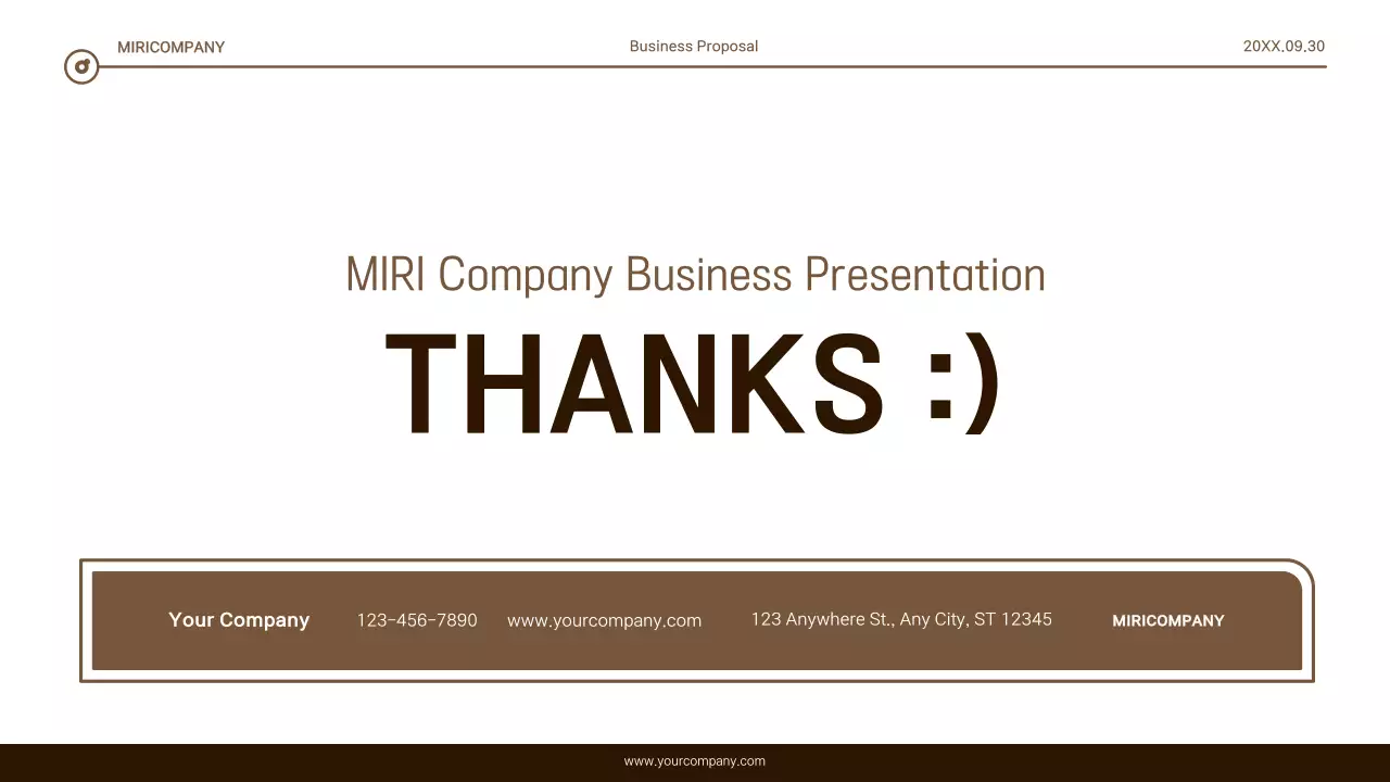 Brown Minimal Business Guide Presentation