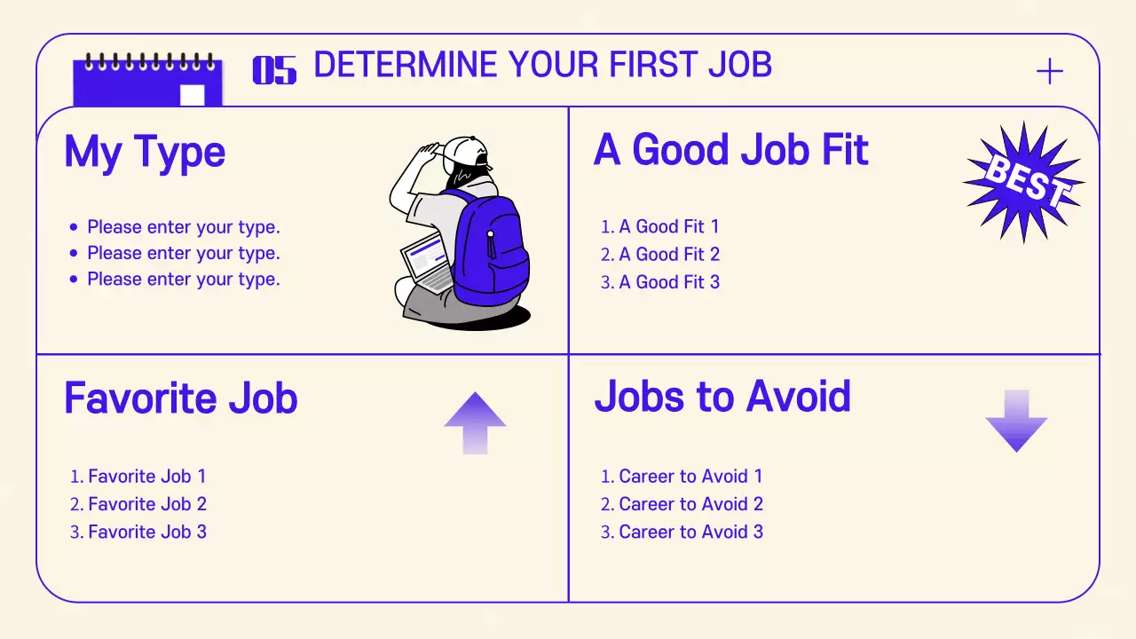 퍼플 모던 커리어 가이드 프레젠테이션