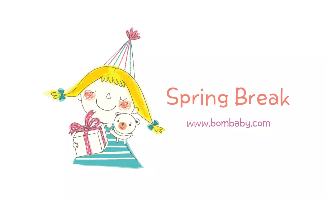 Banner de anúncio de primavera de desenho animado amarelo