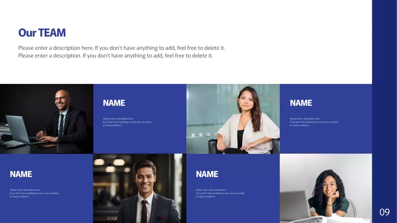 Presentasi Dokumen Profil Perusahaan Profesional Biru