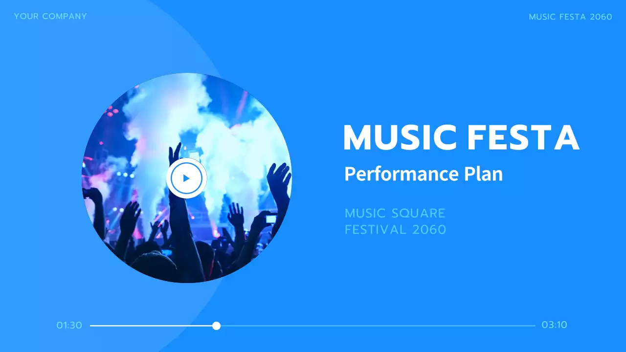 Blue Modern Music Plan Presentation