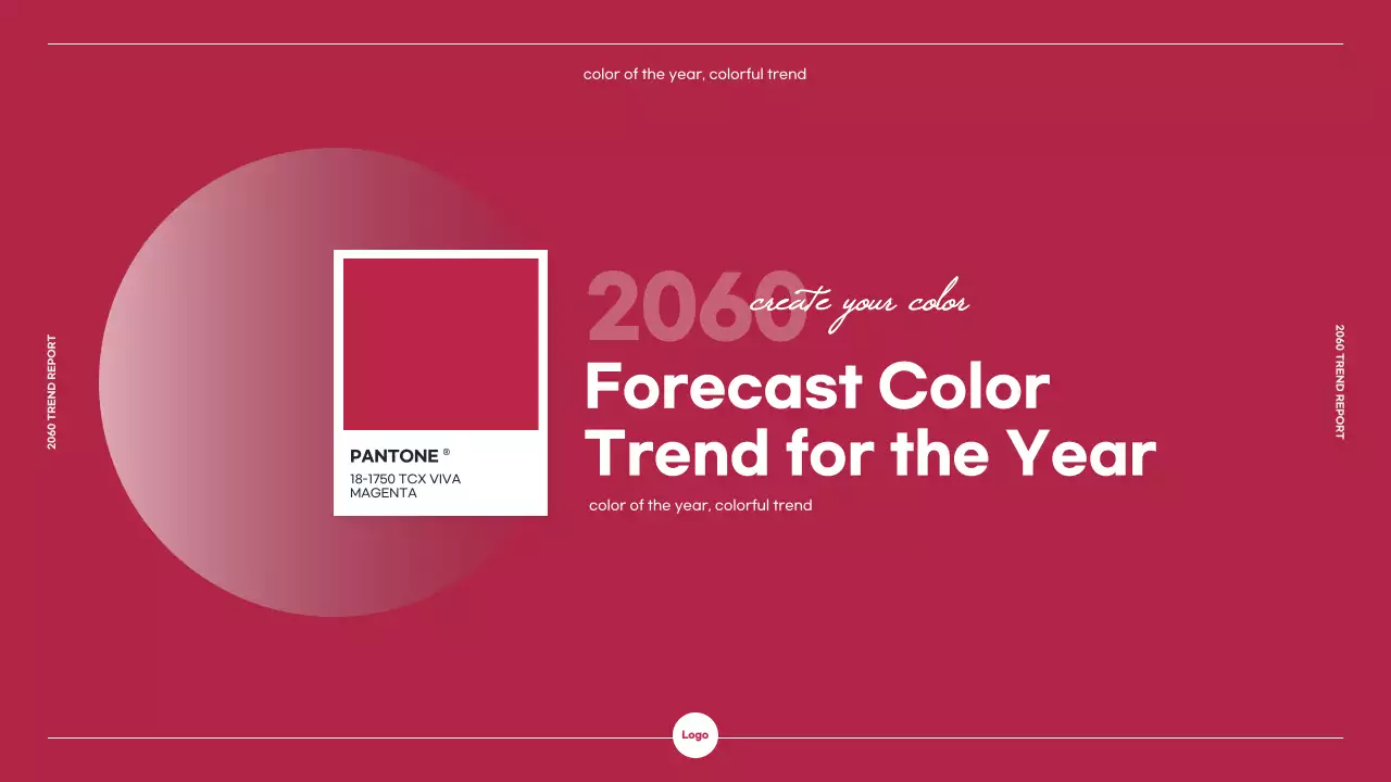 Marketing Trends Report Theme with Pink Color Chip