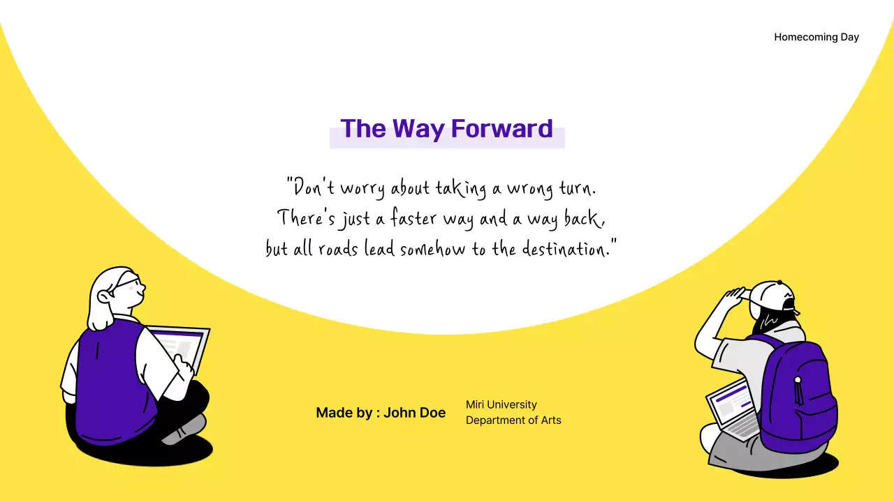 Yellow Modern Careers Lecture Presentation