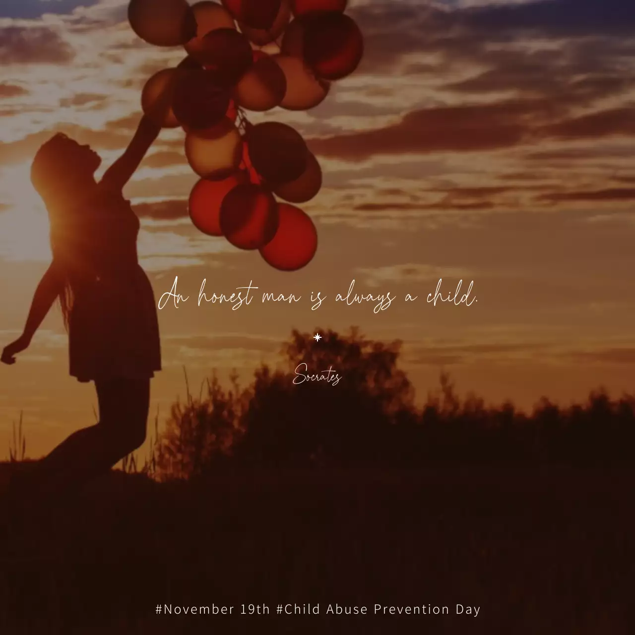 Quote concept behind photo: Child Abuse Prevention Day