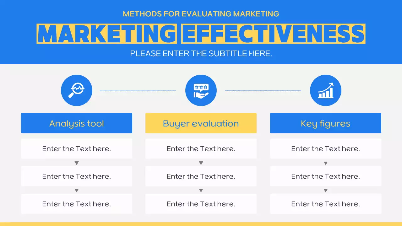 블루 모던 마케팅 계획 프레젠테이션