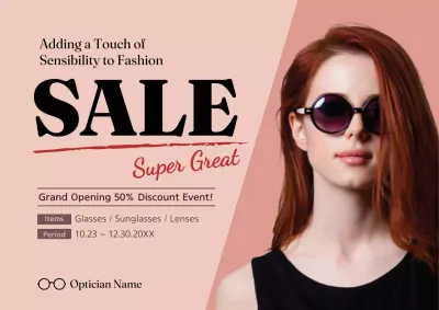 Beige Trendy Fashion Sale Promotion Poster