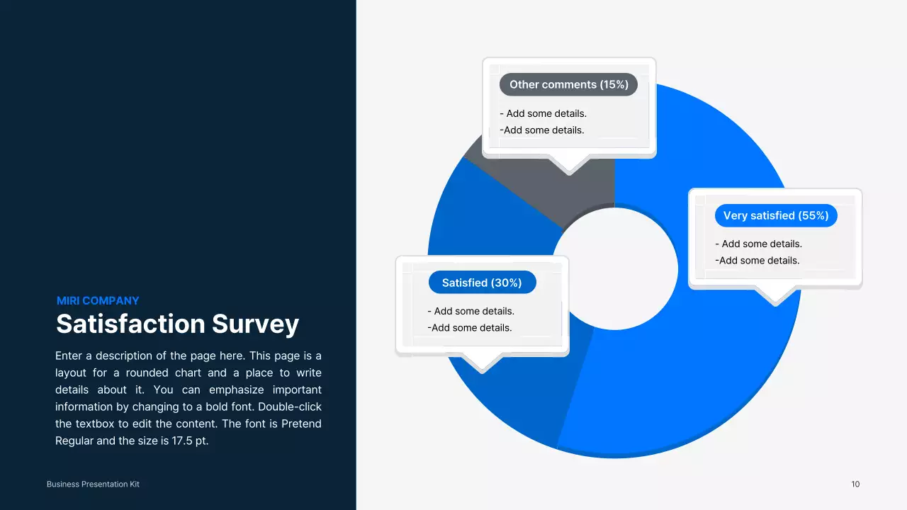 Simple business materials in blue and gray