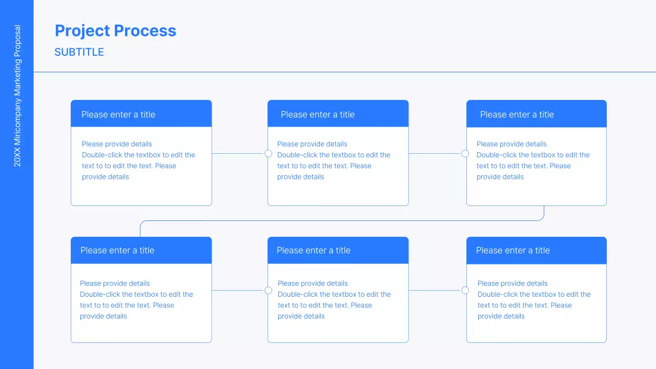 Business concept kit with blue, minimalist and simple lines
