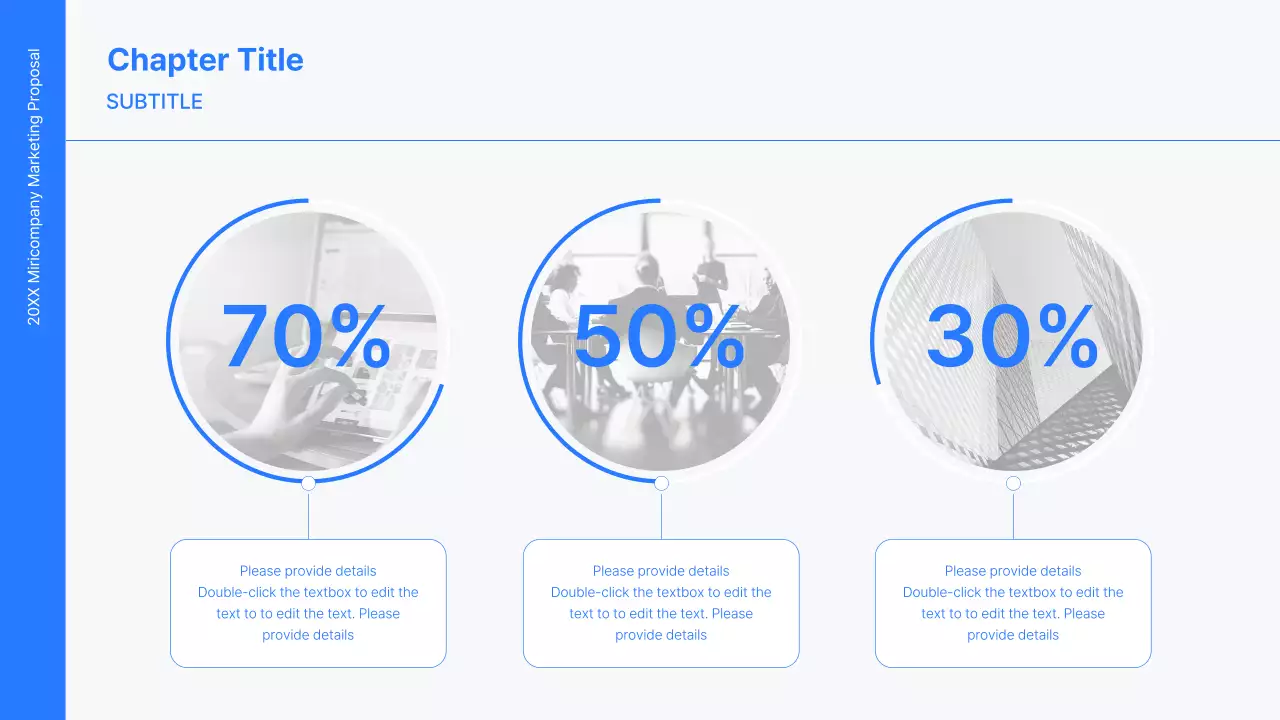 Business concept kit with blue, minimalist and simple lines