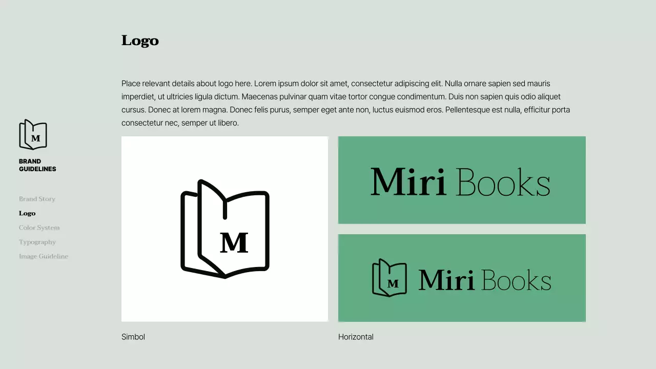 Green, clean brand identity guidelines