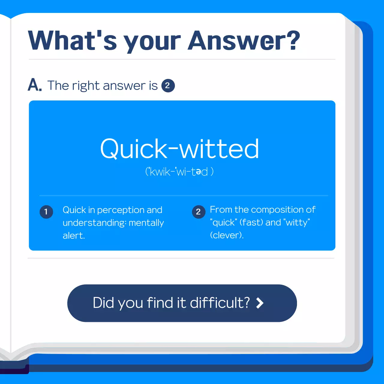 Blue cute student illustration literacy training card news