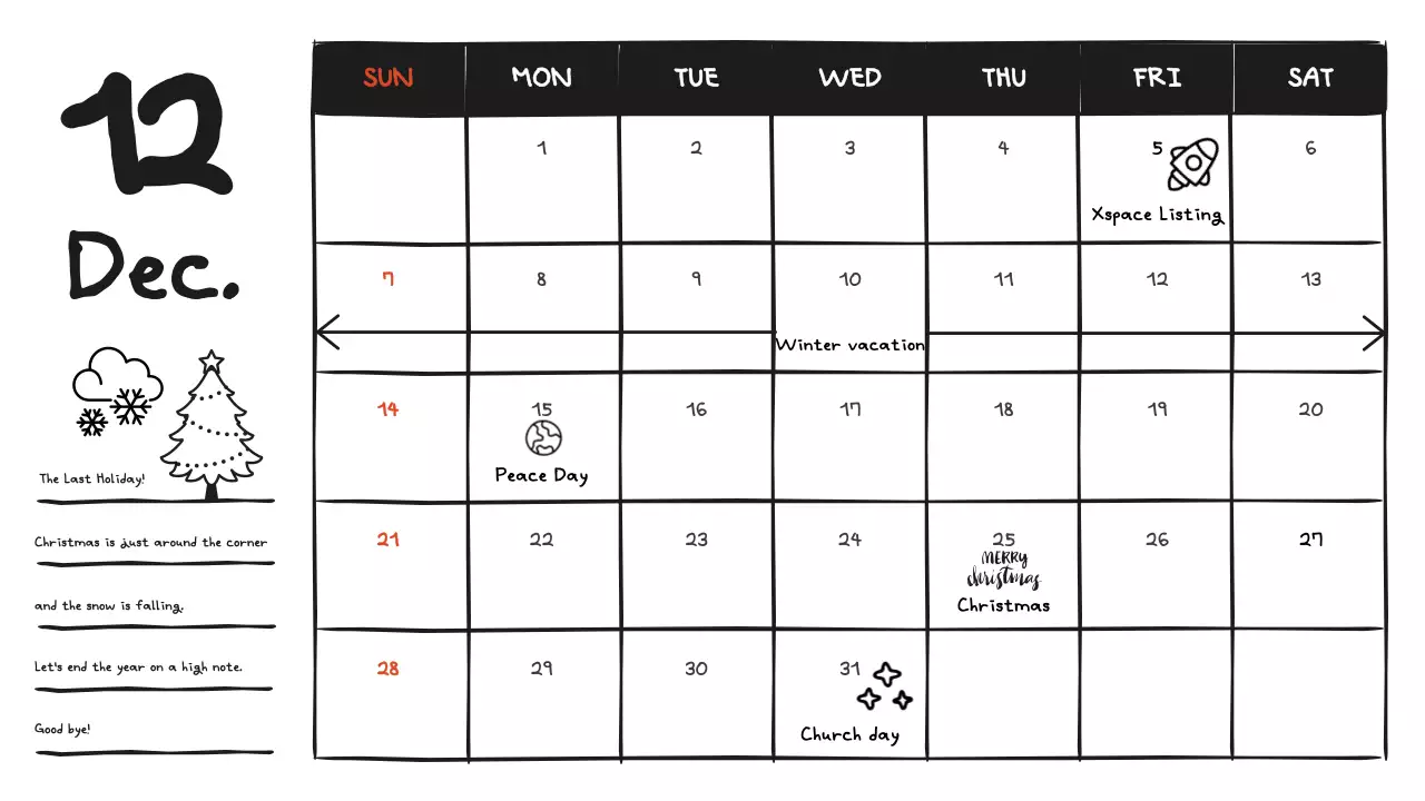 Black Minimal Diary Planner Presentation