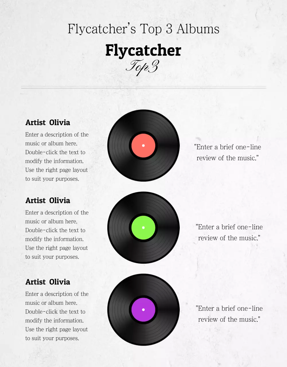 Orange Retro Record Event Poster