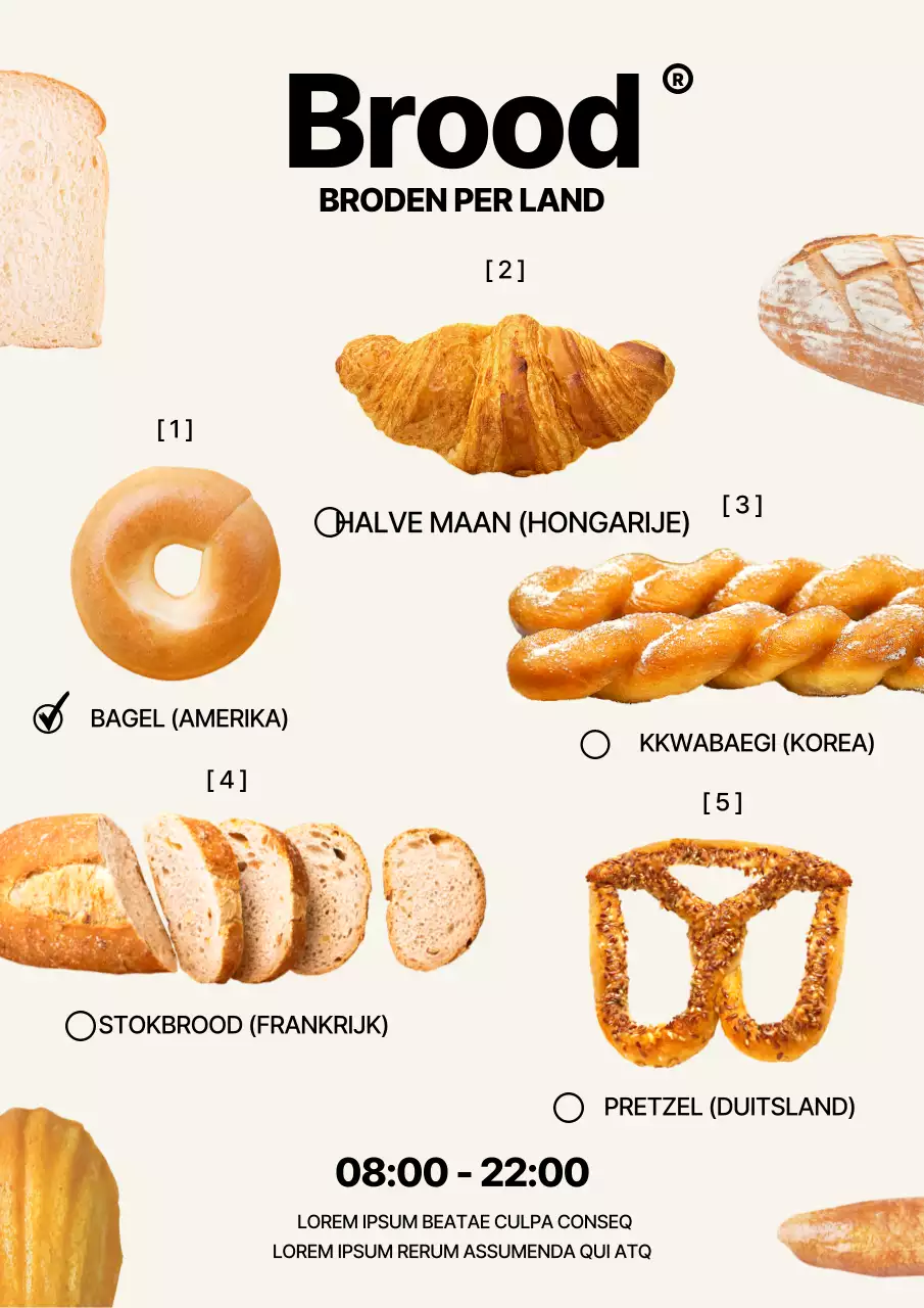 Maak kennis met Beige's wereldwijde broodmenu