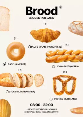 Maak kennis met Beige's wereldwijde broodmenu