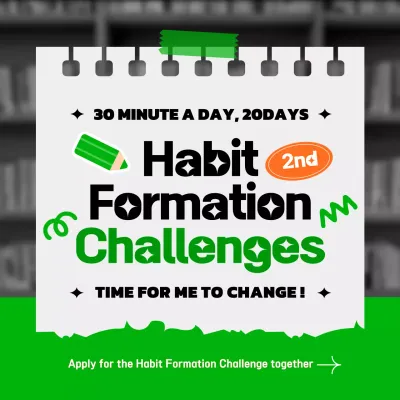 Green Modern Habit Promotion Instagram Post