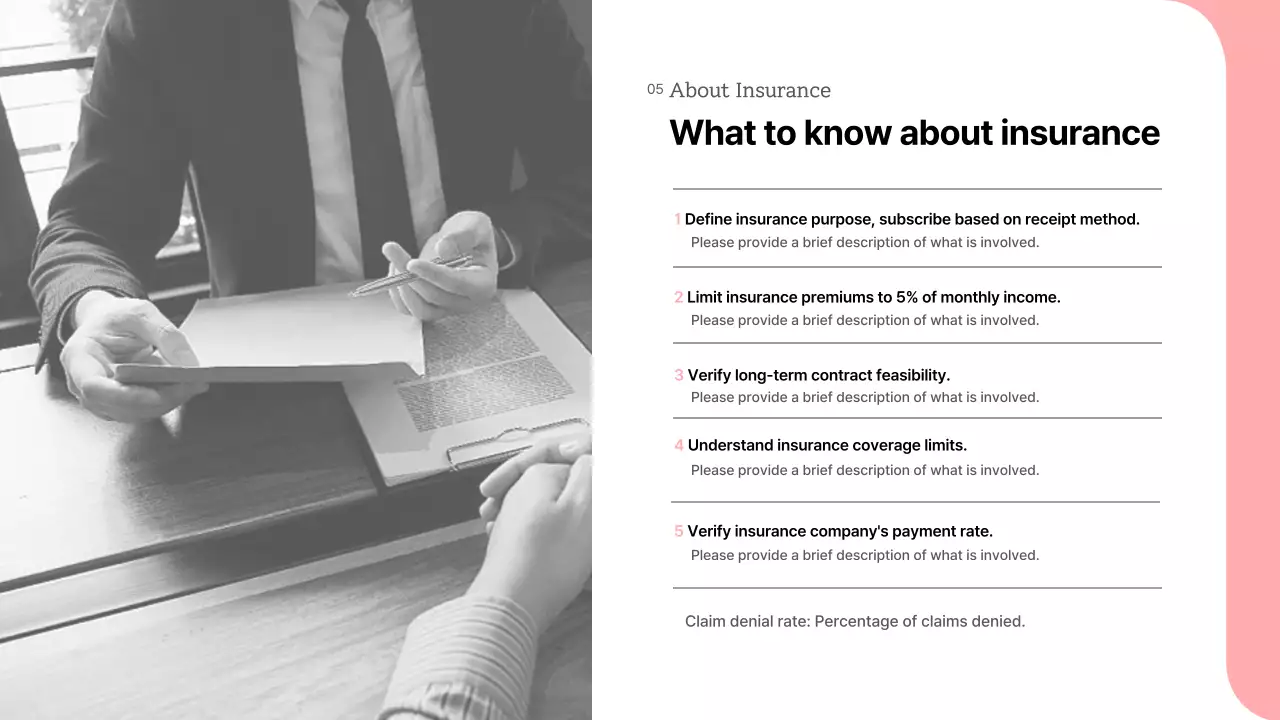 Pink Modern Insurance Presentation