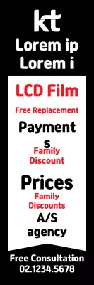 Banner de promoção de serviço moderno preto