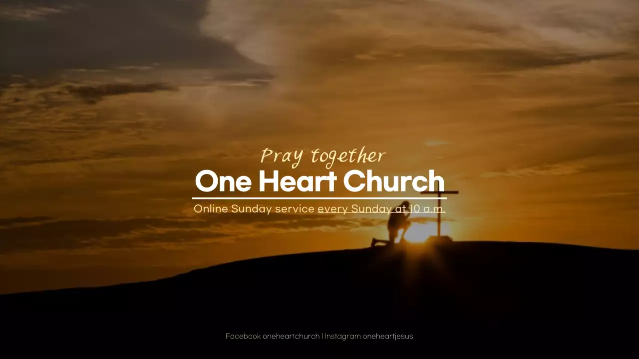 Orange Rustic Church Announcement YouTube Thumbnail