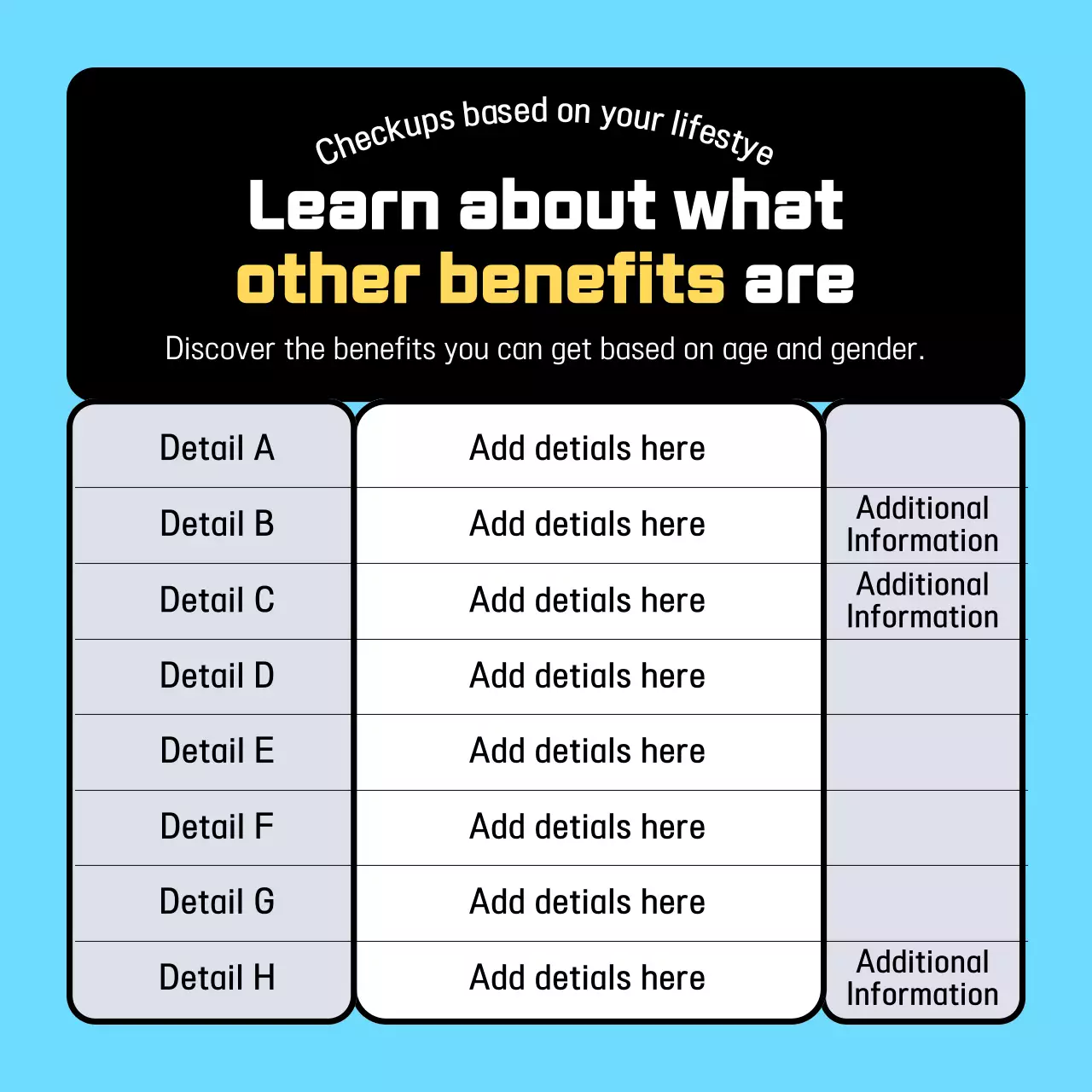 Simple light blue and black 3D icon to see who needs to be screened