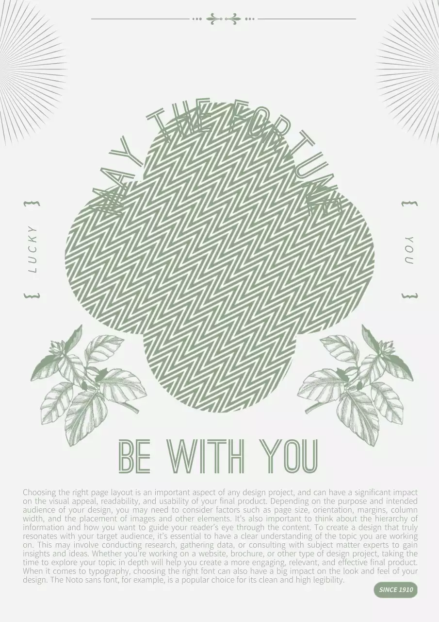 Artwork for a green four-leaf clover frame