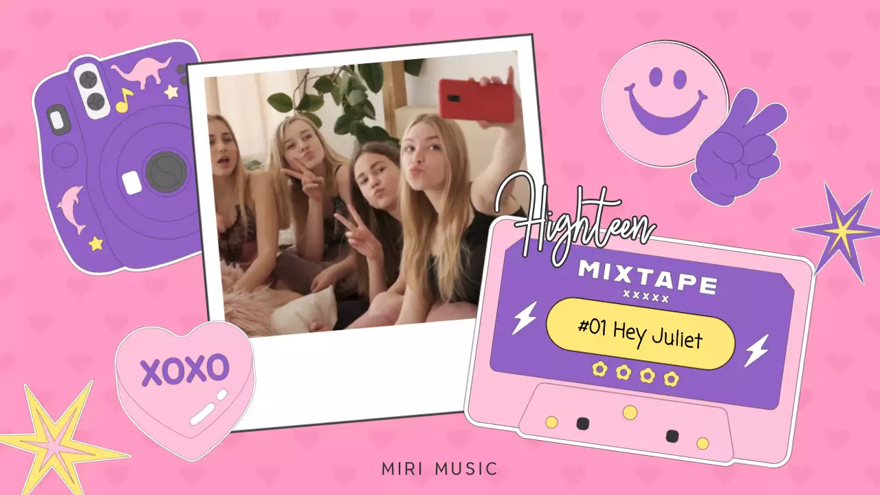 핑크 보라의 키치한 하이틴 컨셉 뮤직플레이리스트