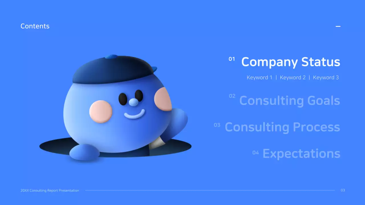 Blue Modern Consulting Report Presentation