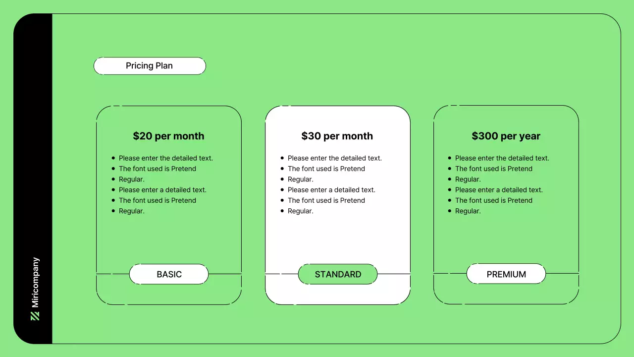 Business illustration with simple lines and green color