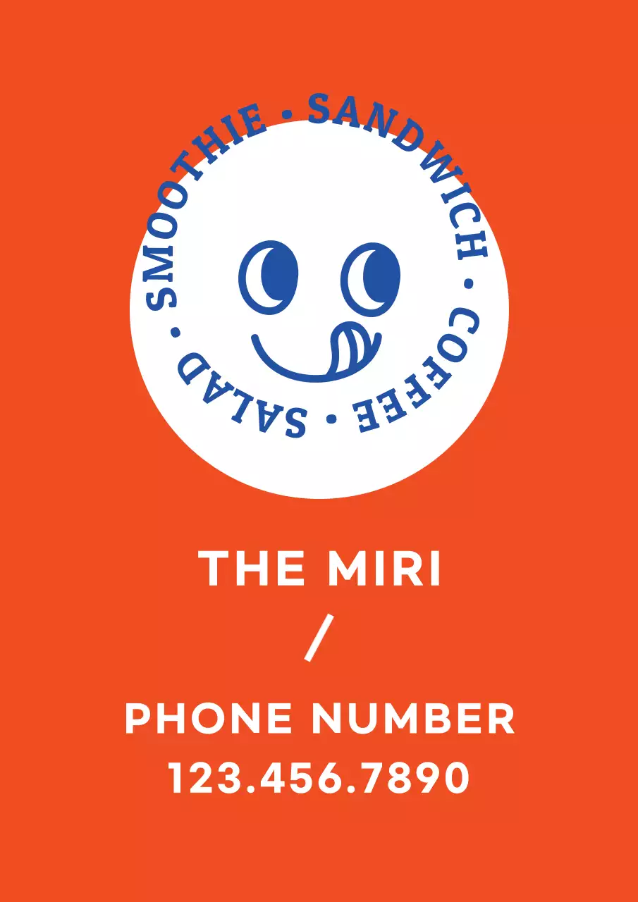 Orange Trendy Café Promotion Poster