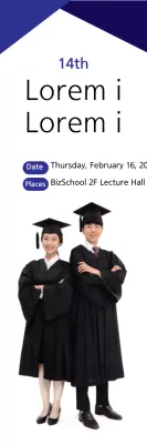 Banner de anúncio de formatura profissional da Marinha