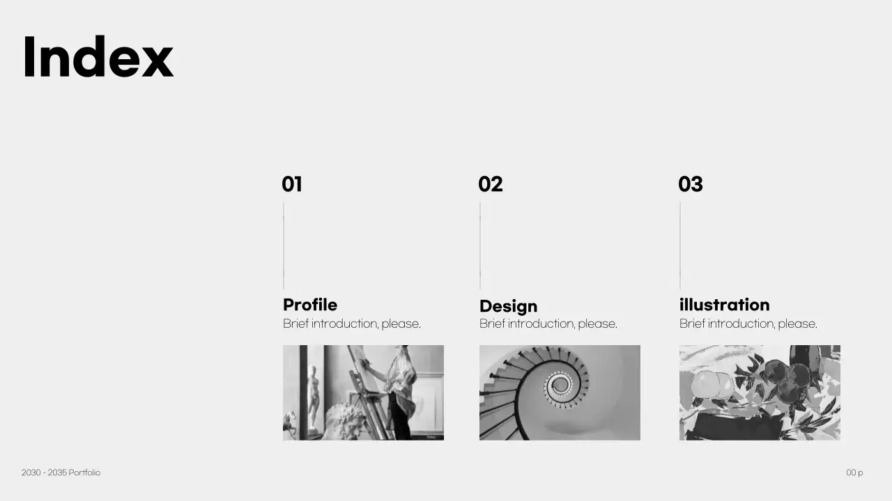 Black Minimal Design Portfolio Presentation
