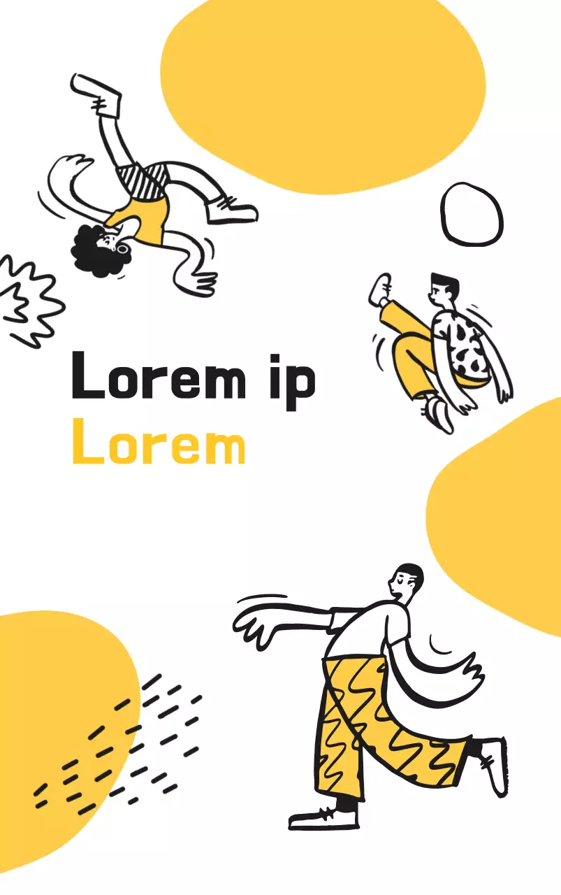 Merchandise peringatan universitas dengan ilustrasi orang bebas berwarna kuning