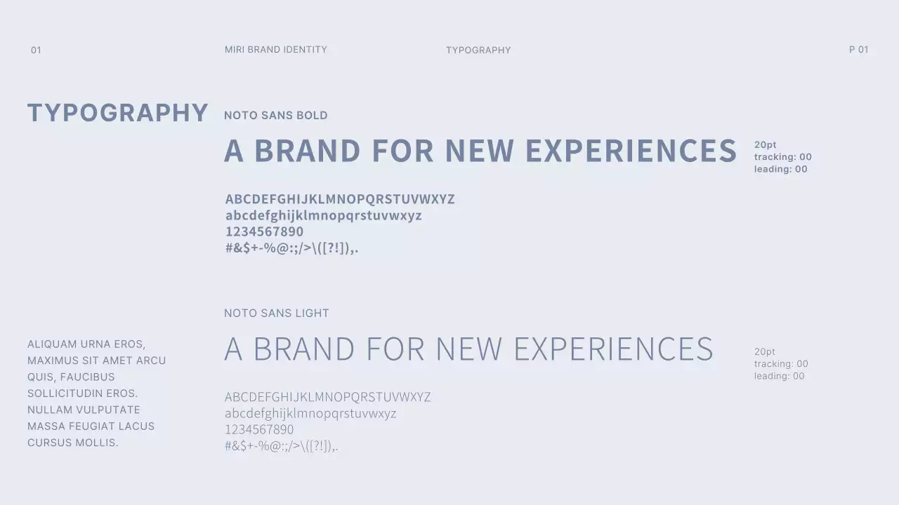 darkgray light blue gridconcept simple brandguideline