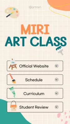 Ivory-orange-green art school linknotes