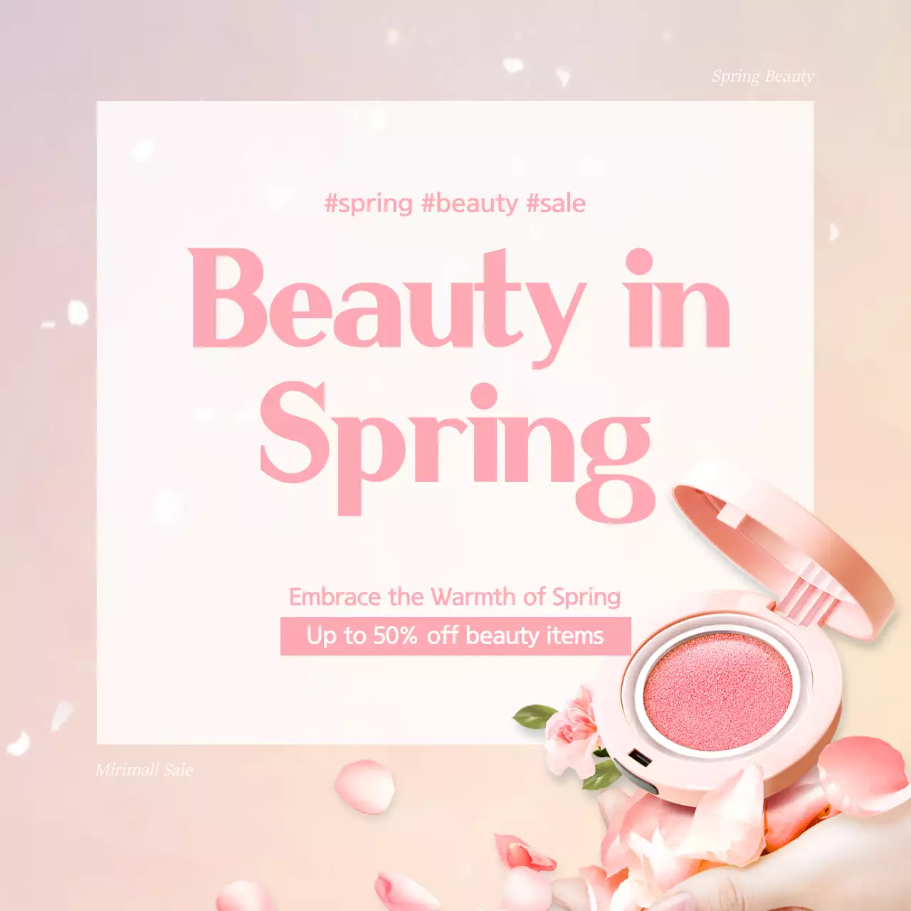 Pink Elegant Beauty Promotion Social Media Post