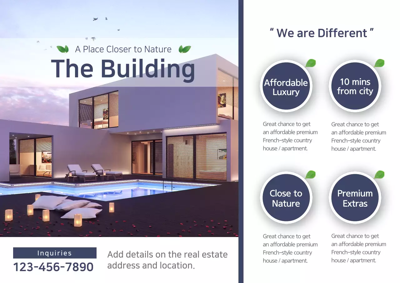 White Modern Real Estate Promotion Poster