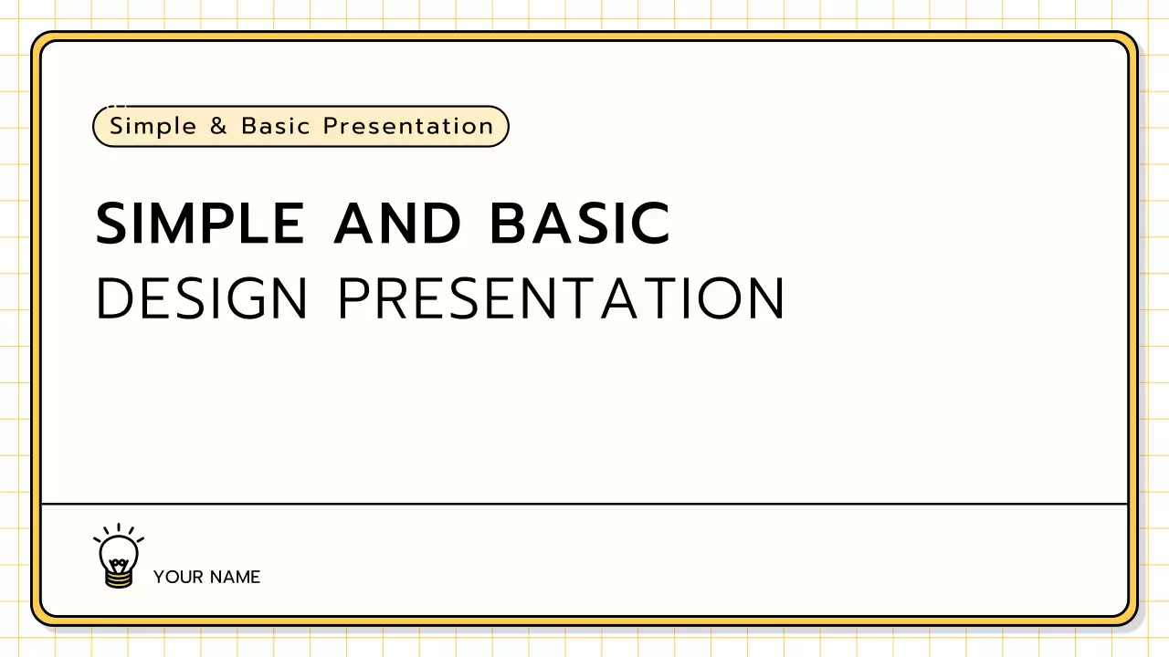 Yellow Minimal Guide Presentation