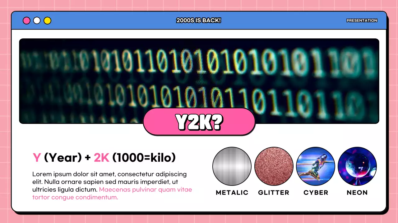 Menganalisis tren Y2K yang norak dengan warna merah muda dan biru