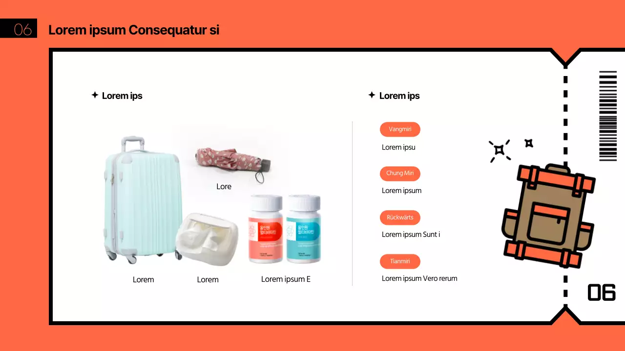 Grünes und blaues Reisethema