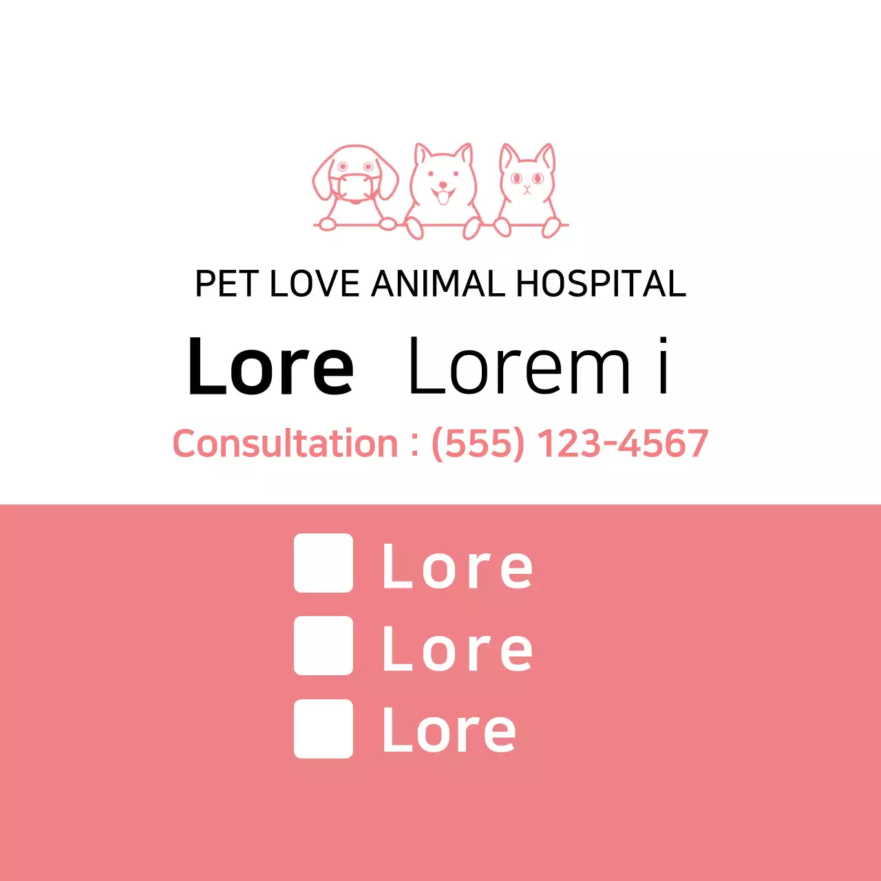 Perawatan Hewan Sederhana Merah Muda