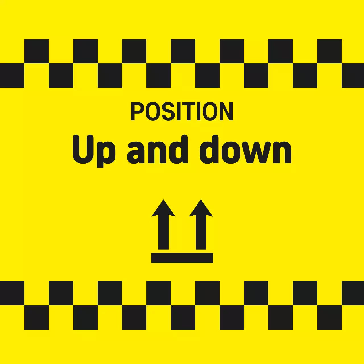 Yellow Retro Position Guide Banner