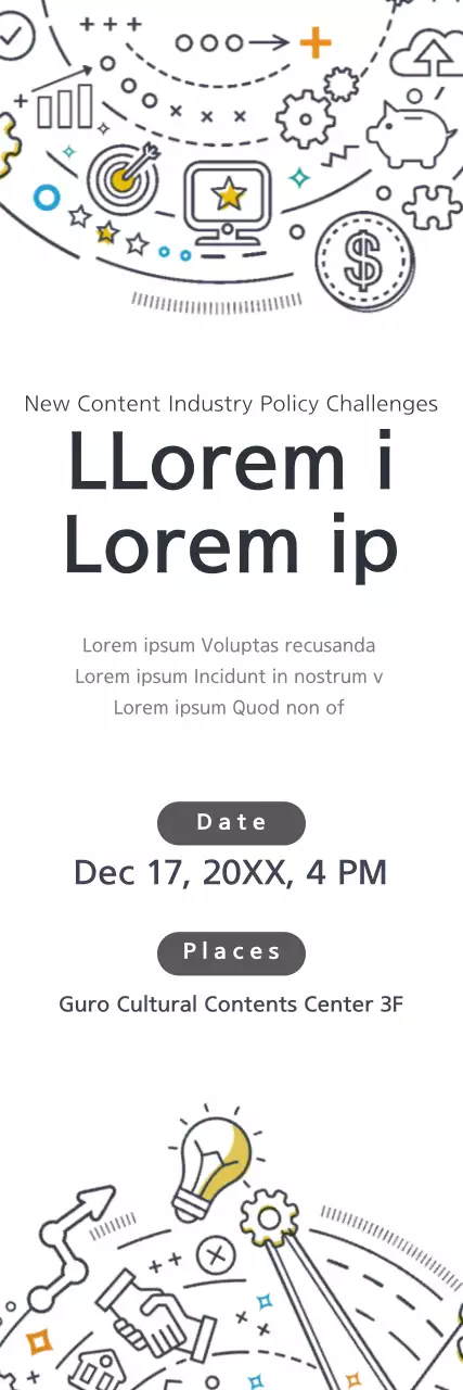 Banner de anúncio de evento de tecnologia moderna branca