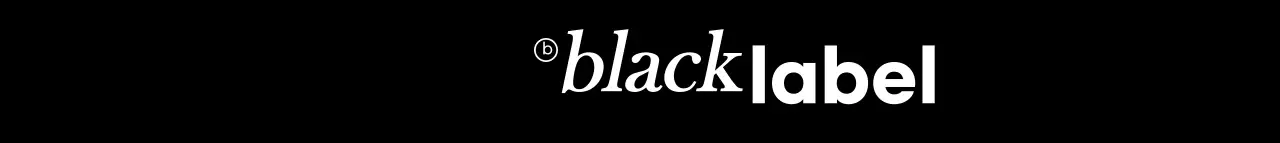 Kombinasi font yang sederhana dan bersih dalam warna hitam dan putih Gaya logo promosi dan promosi toko pakaian